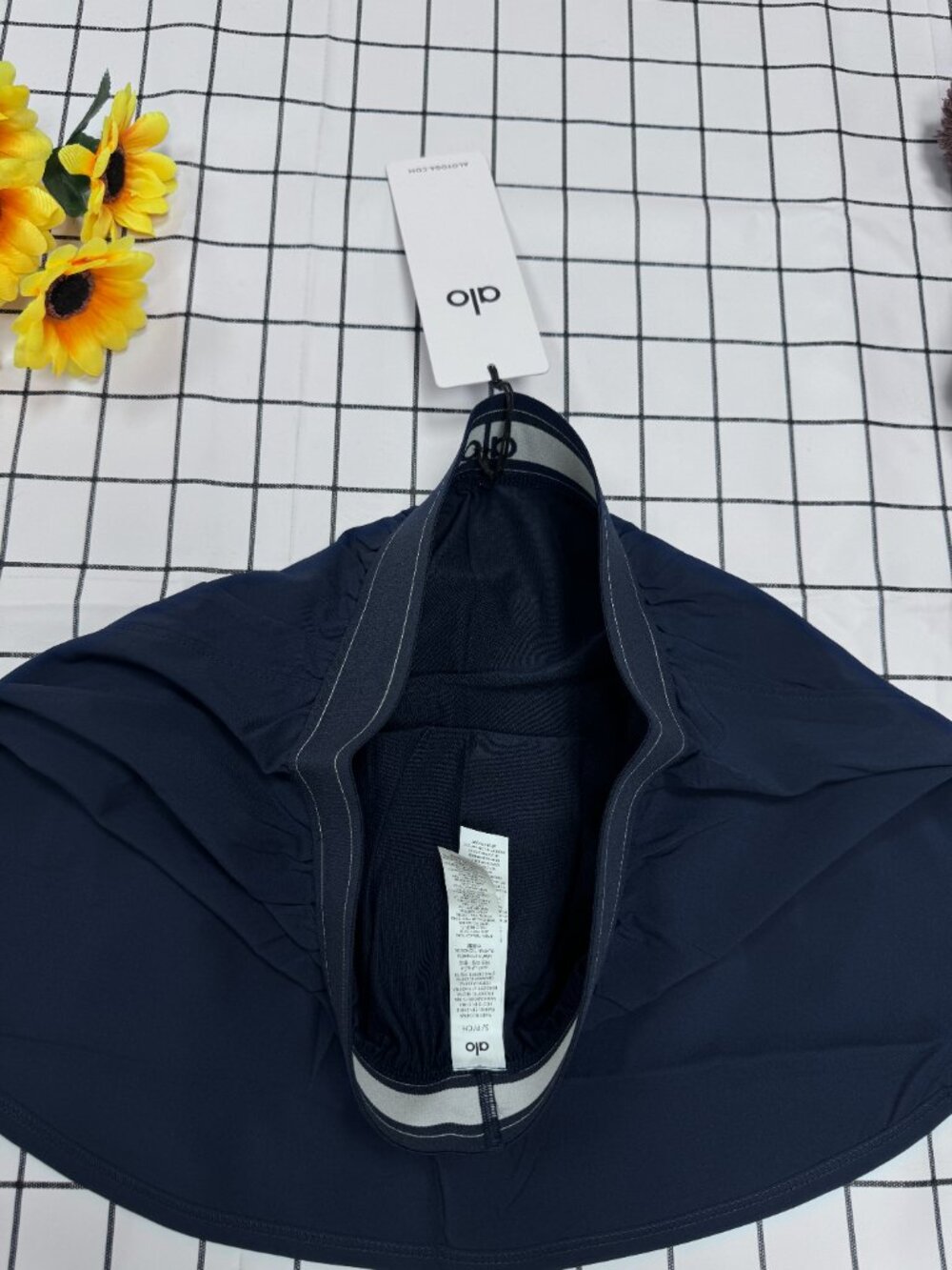 NWT 🎉  Alo Yoga Match Point Tennis Skirt Navy Blue Athletic Skort Tenniscore 🎐 - Picture 4 of 5